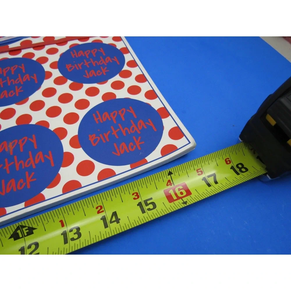 Ann Page Happy Birthday Jack Party Placemat 24 Pack Red White Blue USA Made